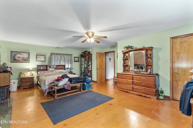 1175 Cardnal Cv, Rutledge, TN 37861 - bedroom with wood finished floors and a ceiling fan