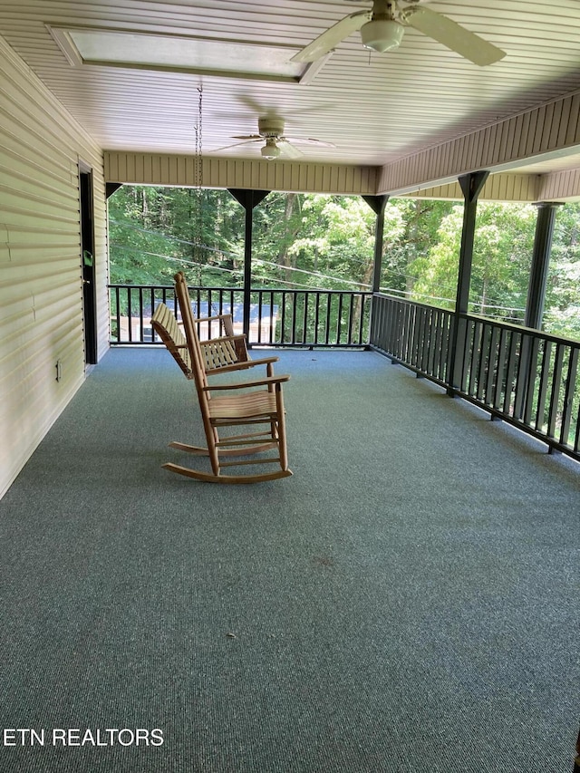 5412 E Lamar Alex Pkwy, Walland, TN 37886 - patio / terrace with ceiling fan