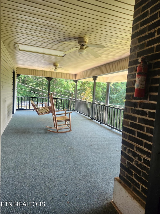 5412 E Lamar Alex Pkwy, Walland, TN 37886 - view of patio / terrace with a ceiling fan