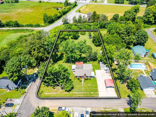 313 Locust St, Englewood, TN 37329 - aerial view of property's location with property boundaries highlighted