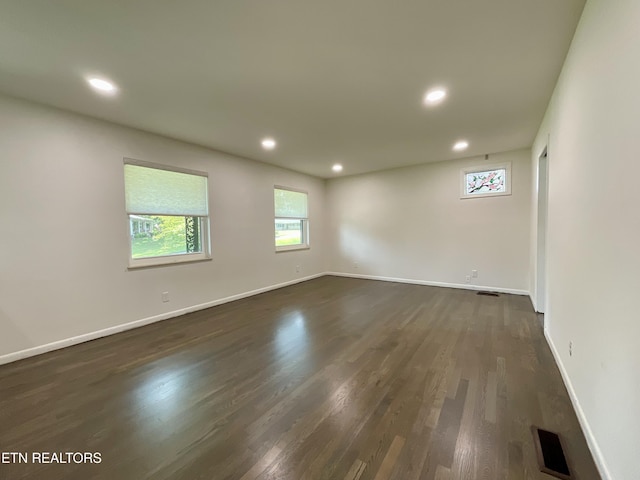 233 Chaho Rd Unit 3, Knoxville, TN 37934 - spare room with recessed lighting and dark wood-type flooring