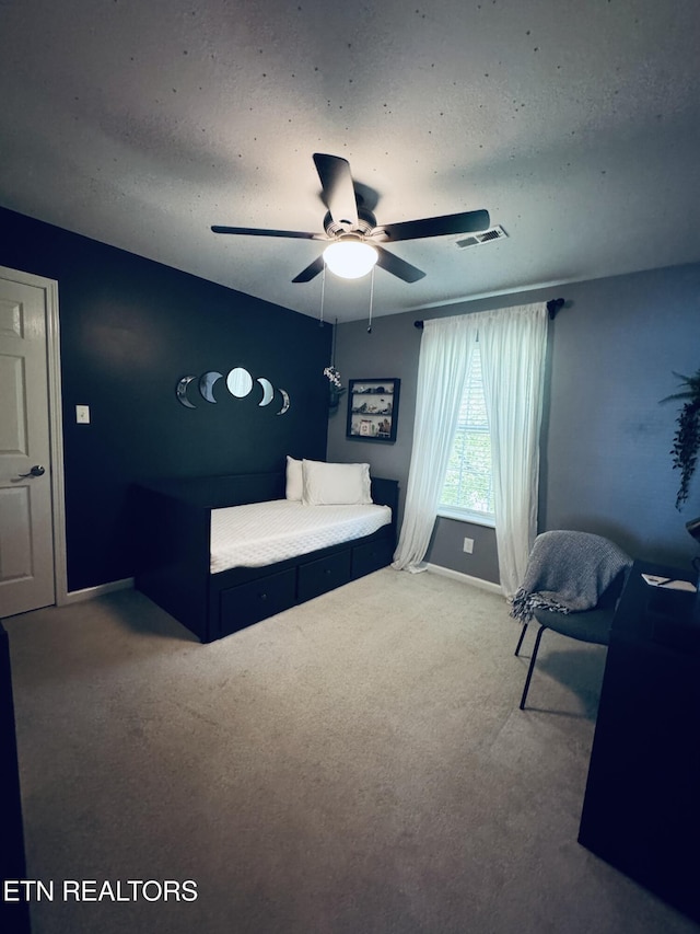 13001 Sanderling Ln, Knoxville, TN 37922 - carpeted bedroom featuring ceiling fan and baseboards