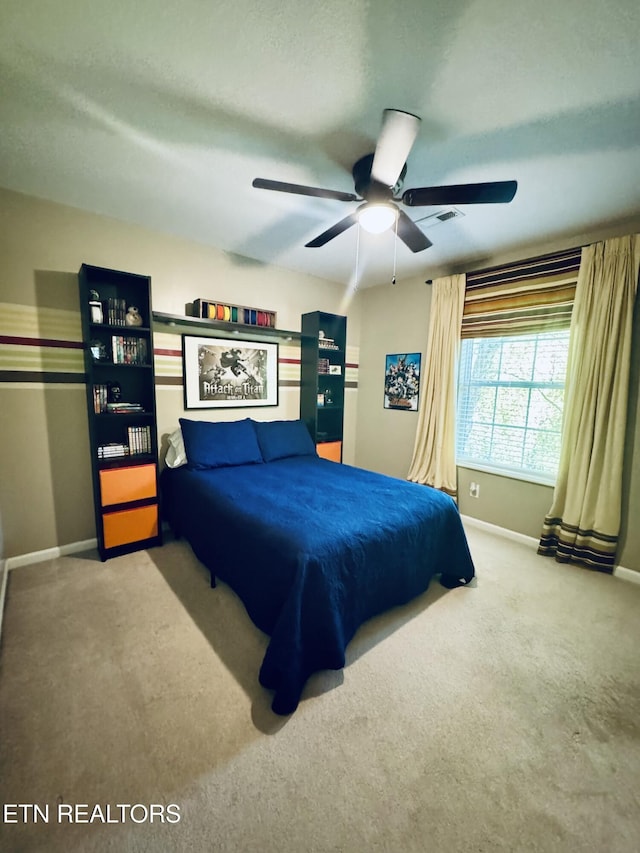 13001 Sanderling Ln, Knoxville, TN 37922 - bedroom featuring carpet flooring and a ceiling fan