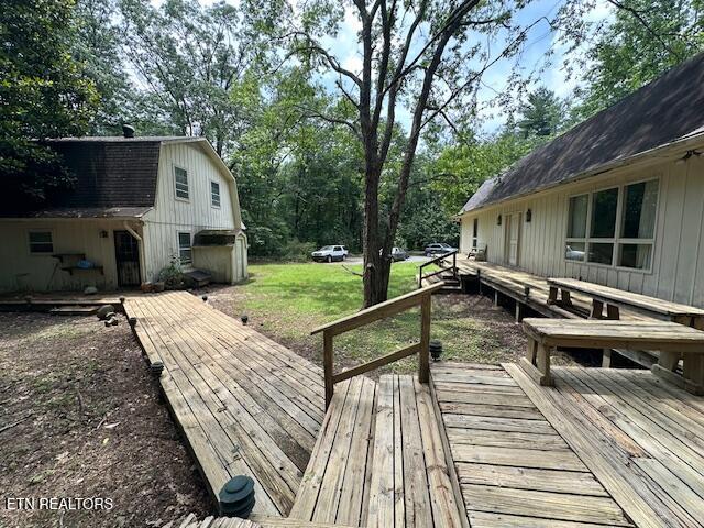 259 Watson Ln, Middlesboro, KY 40965 - view of wooden deck