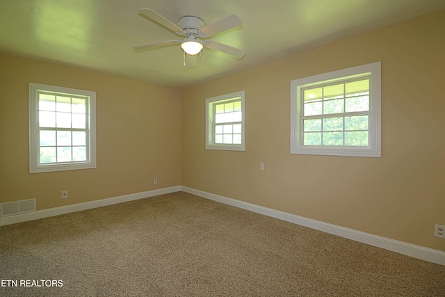 22453 Alberta St, Oneida, TN 37841 - unfurnished room with carpet and a ceiling fan