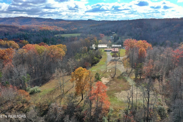 22453 Alberta St, Oneida, TN 37841 - drone / aerial view of a forest and mountains