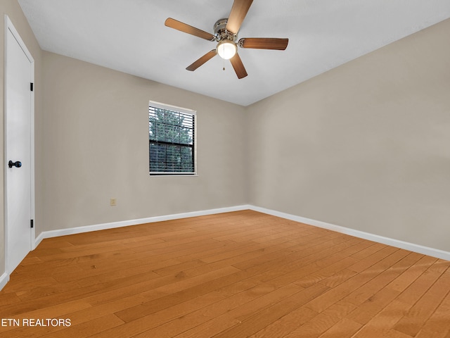 1371 Elijah Martin Rd, Whitesburg, TN 37891 - empty room featuring light wood-style floors and ceiling fan