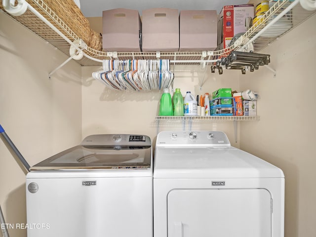1371 Elijah Martin Rd, Whitesburg, TN 37891 - washroom featuring washing machine and dryer