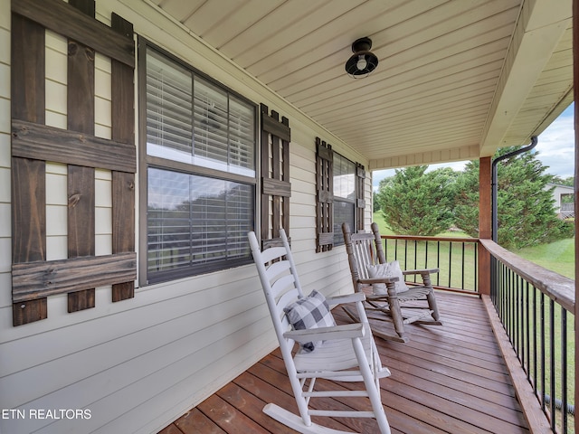 1371 Elijah Martin Rd, Whitesburg, TN 37891 - view of wooden porch