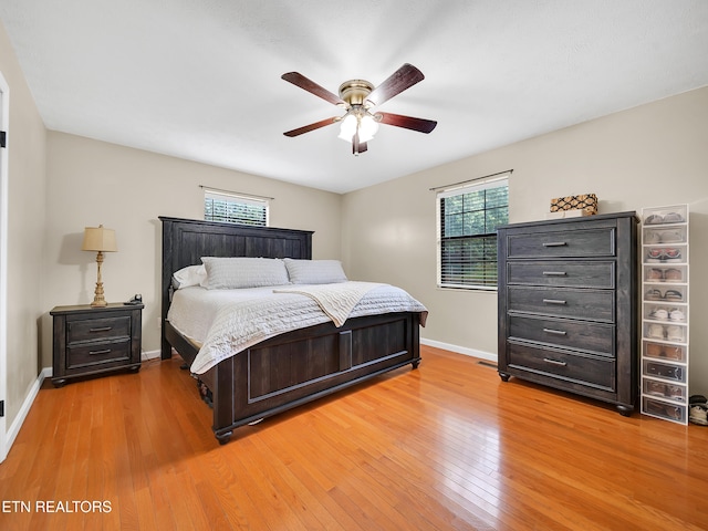 1371 Elijah Martin Rd, Whitesburg, TN 37891 - bedroom with light wood finished floors and ceiling fan