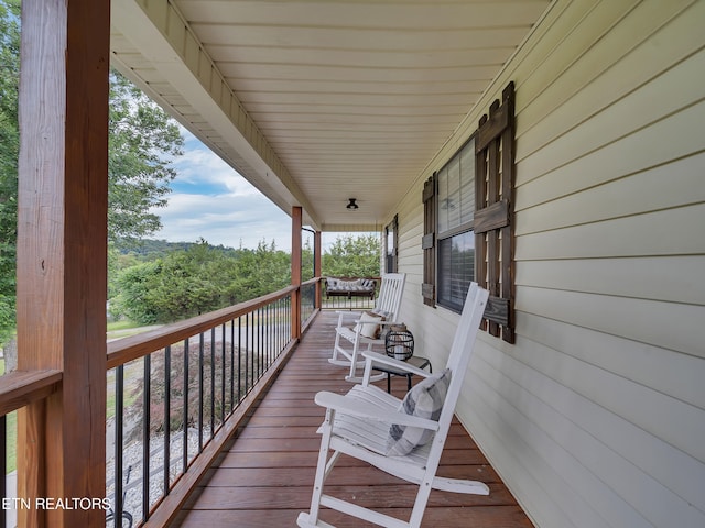 1371 Elijah Martin Rd, Whitesburg, TN 37891 - view of wooden porch