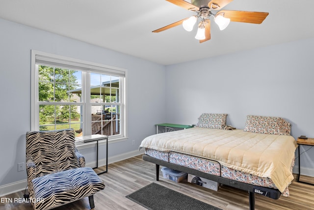 1903 Star Dust Way, Walland, TN 37886 - bedroom featuring wood finished floors and a ceiling fan