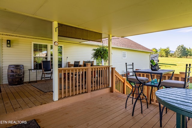 1903 Star Dust Way, Walland, TN 37886 - wooden deck featuring outdoor dining space