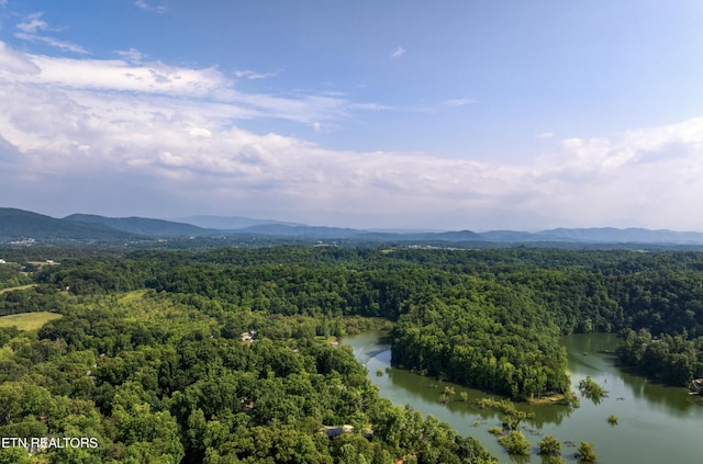 1023 Timberlake Cir, Sevierville, TN 37876 - drone / aerial view of a water and mountain view