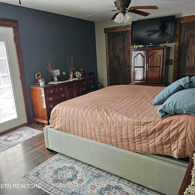 1100 Mill Branch Rd, Huntsville, TN 37756 - bedroom featuring wood finished floors and a ceiling fan