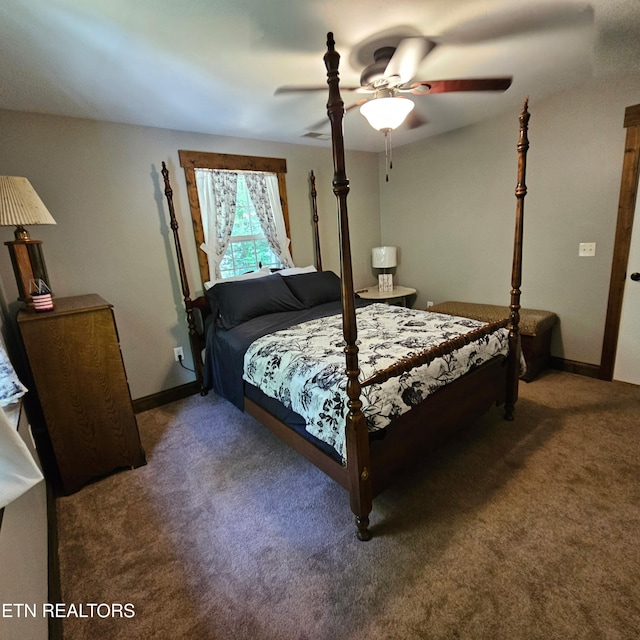 1100 Mill Branch Rd, Huntsville, TN 37756 - bedroom featuring carpet floors and a ceiling fan