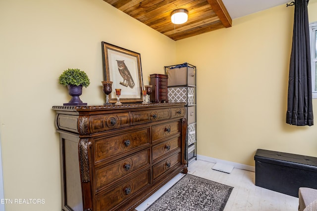 816 Thorn Grove Pike, Strawberry Plains, TN 37871 - bedroom featuring wooden ceiling and light wood finished floors
