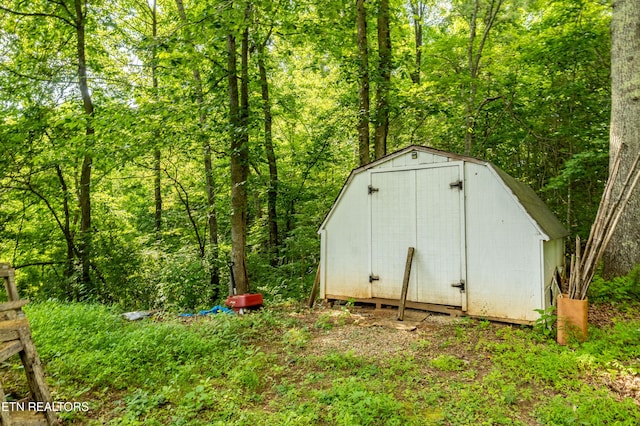 816 Thorn Grove Pike, Strawberry Plains, TN 37871 - view of shed with a view of trees