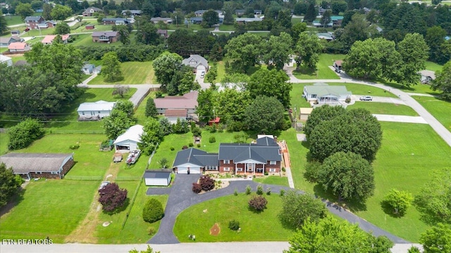 116 Oak St, Jacksboro, TN 37757 - aerial view of property and surrounding area featuring nearby suburban area