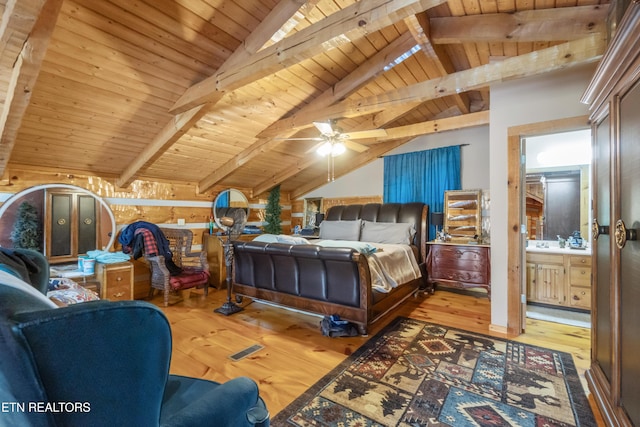 721 Leisure Way, Newport, TN 37821 - bedroom with wooden ceiling and hardwood / wood-style floors