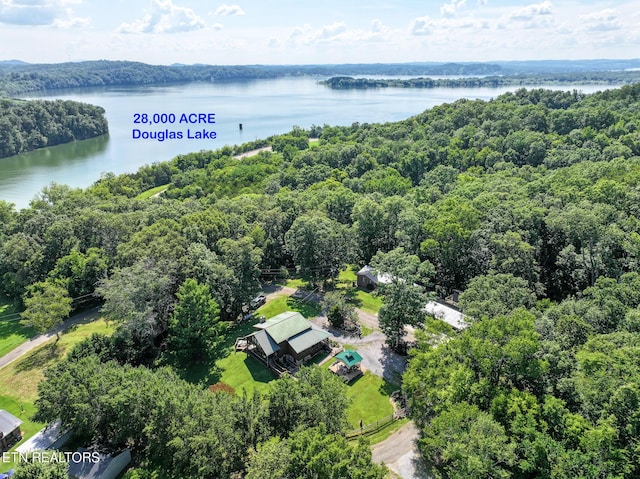 721 Leisure Way, Newport, TN 37821 - drone / aerial view of a forest and a large body of water
