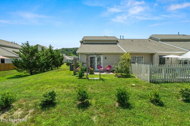 3701 Eliza Pointe Way, Knoxville, TN 37921 - rear view of property with a patio area and roof with shingles