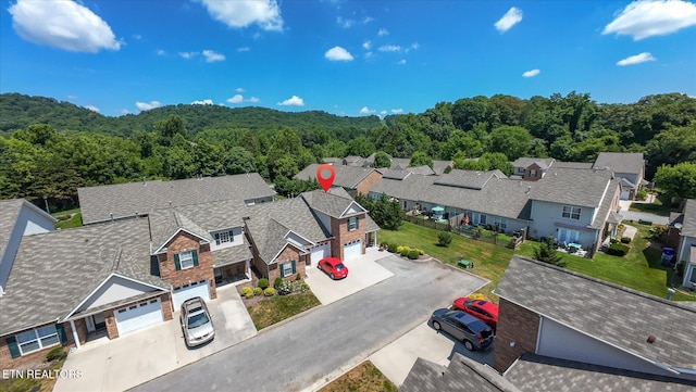3701 Eliza Pointe Way, Knoxville, TN 37921 - aerial perspective of suburban area with a heavily wooded area