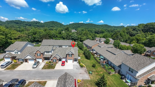 3701 Eliza Pointe Way, Knoxville, TN 37921 - aerial view of residential area with a heavily wooded area