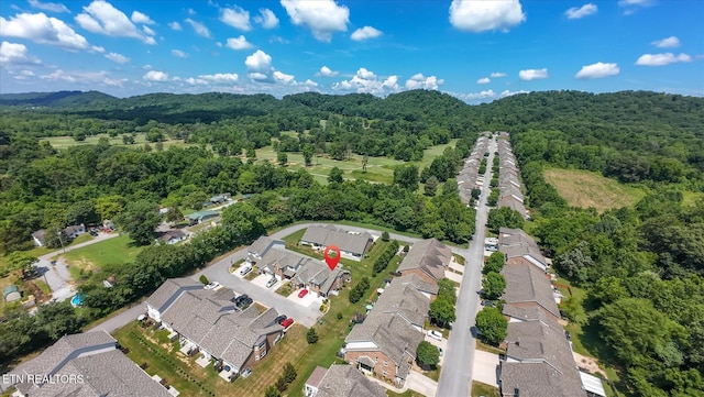 3701 Eliza Pointe Way, Knoxville, TN 37921 - aerial view of residential area featuring a heavily wooded area