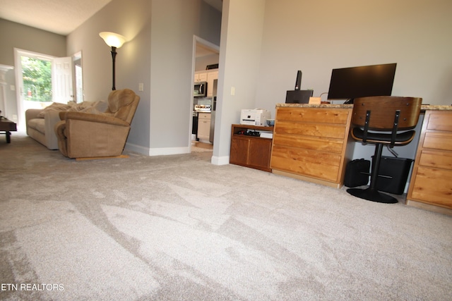 5843 Forest View Ln, Ooltewah, TN 37363 - living area featuring light colored carpet and baseboards