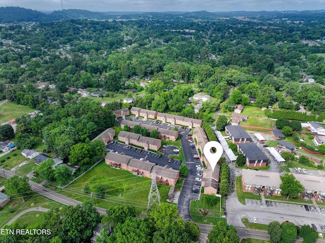 1709 Maple View Way Unit 4A, Knoxville, TN 37918 - aerial overview of property's location featuring a heavily wooded area