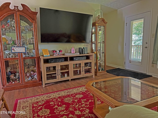805 Punkton Rd, Del Rio, TN 37727 - living area with wood finished floors and baseboards