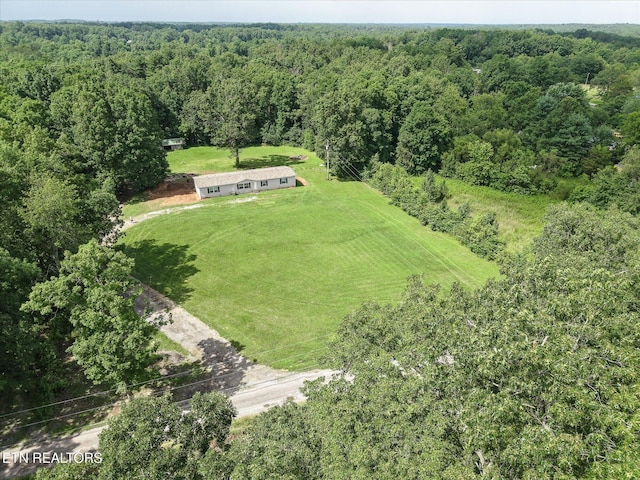 90 Byers Ln, Crossville, TN 38571 - aerial overview of property's location featuring a heavily wooded area and rural landscape