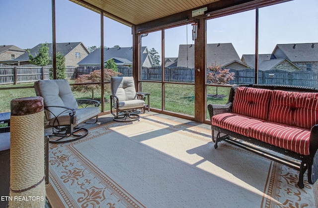 12504 Tangle Crest Ln, Knoxville, TN 37932 - sunroom / solarium with a residential view