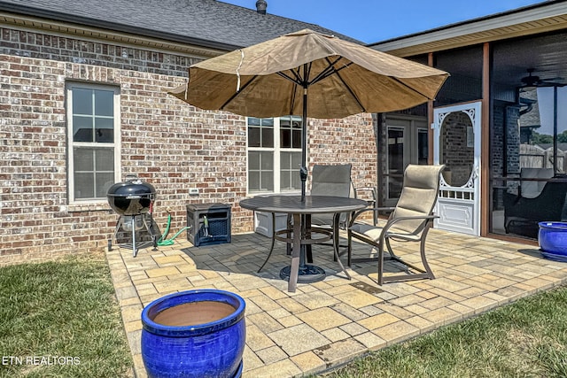 12504 Tangle Crest Ln, Knoxville, TN 37932 - view of patio featuring area for grilling