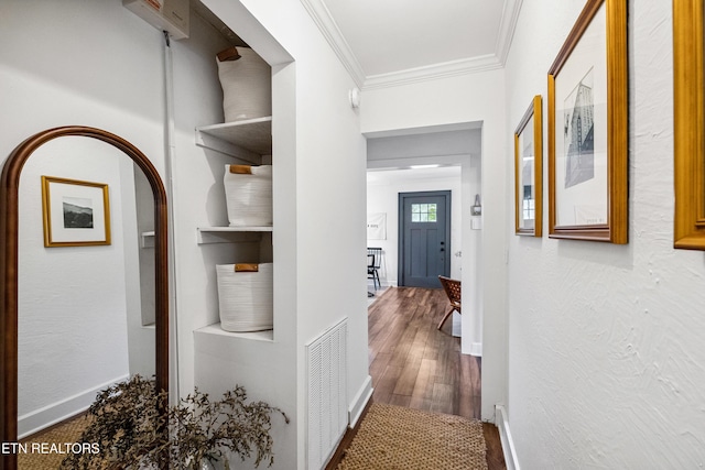 806 S Everett High Rd, Maryville, TN 37804 - hall featuring ornamental molding and wood finished floors