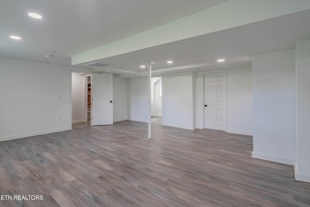 213 Towne Rd, Knoxville, TN 37934 - finished basement featuring recessed lighting and wood finished floors