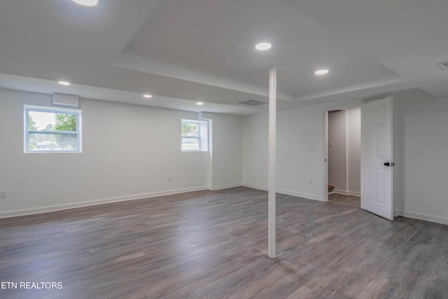 213 Towne Rd, Knoxville, TN 37934 - basement with healthy amount of natural light, wood finished floors, and recessed lighting