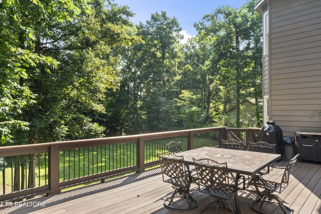 11424 Gates Mill Dr, Knoxville, TN 37934 - deck featuring outdoor dining space
