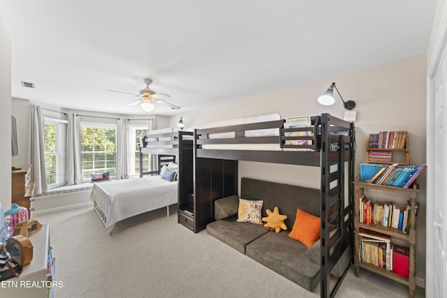 11424 Gates Mill Dr, Knoxville, TN 37934 - bedroom with carpet and ceiling fan