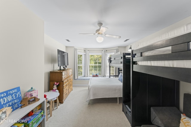 11424 Gates Mill Dr, Knoxville, TN 37934 - bedroom with carpet flooring and a ceiling fan