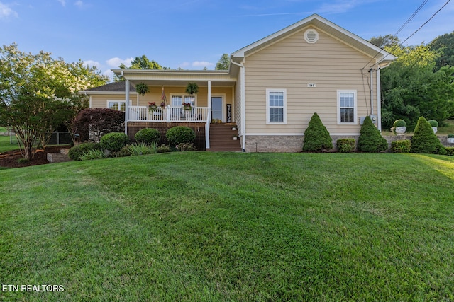 505 Bugaboo Springs Rd, Jonesborough, TN 37659 - view of front of house with covered porch and a front lawn