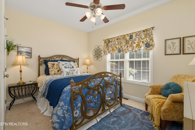 505 Bugaboo Springs Rd, Jonesborough, TN 37659 - carpeted bedroom featuring baseboards and ceiling fan