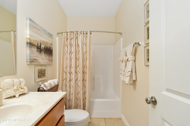 505 Bugaboo Springs Rd, Jonesborough, TN 37659 - full bath featuring vanity, tile patterned flooring, and shower / tub combo