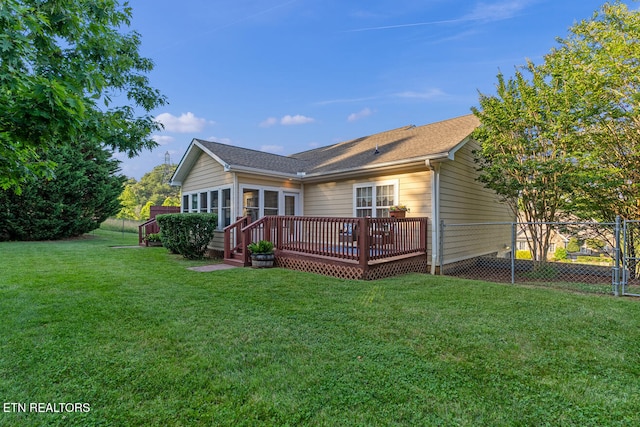 505 Bugaboo Springs Rd, Jonesborough, TN 37659 - rear view of house with a wooden deck