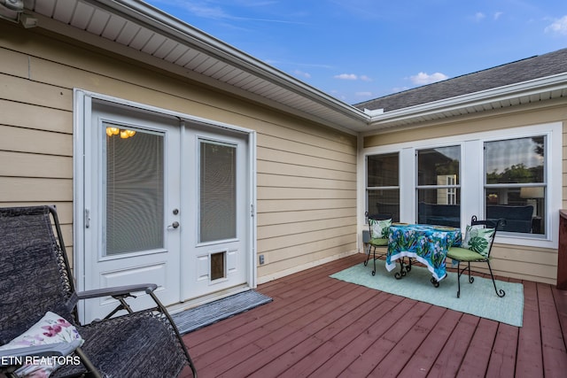 505 Bugaboo Springs Rd, Jonesborough, TN 37659 - wooden deck with french doors