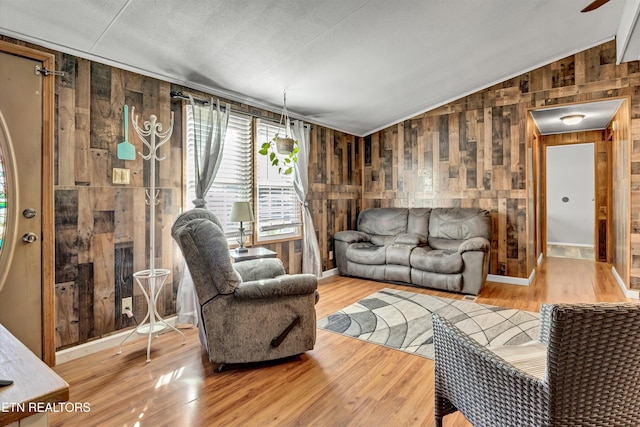 125 Loggers Ln, Clinton, TN 37716 - living area featuring wood walls and wood finished floors