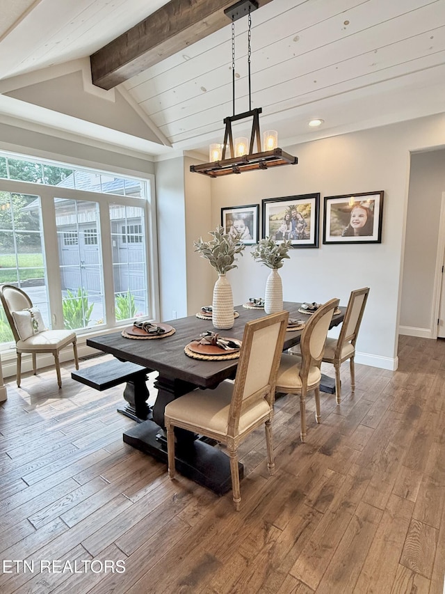 2041 Majestic Cir, Dandridge, TN 37725 - dining space featuring a chandelier, hardwood / wood-style floors, and recessed lighting