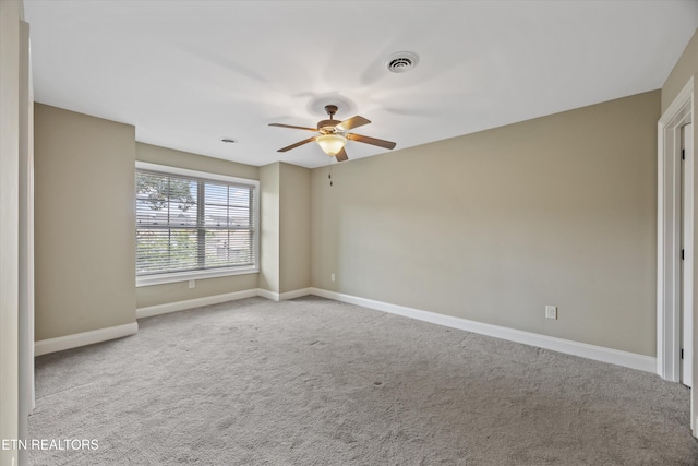 1219 Barton Place Ln, Knoxville, TN 37922 - spare room with ceiling fan and carpet floors
