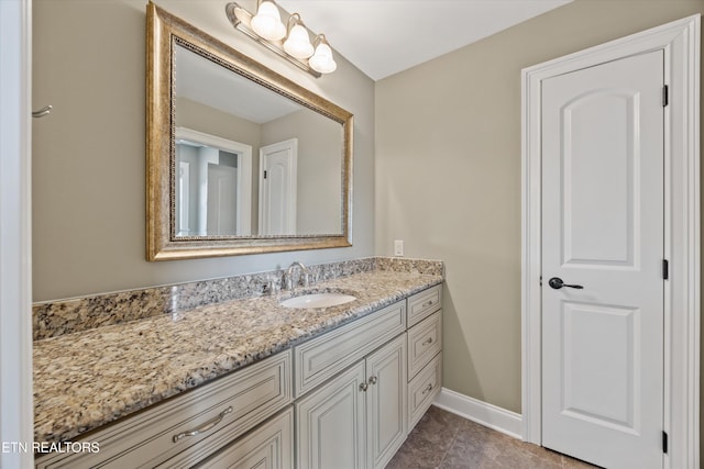 1219 Barton Place Ln, Knoxville, TN 37922 - bathroom with vanity and baseboards